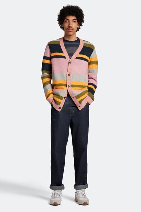 TEXTURED STRIPE CARDIGAN W740 SENSIBLE PINK 3