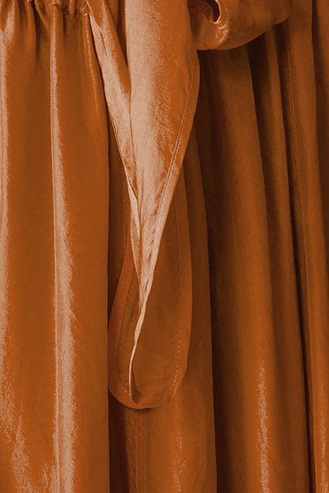 SILK HABOTAY LONG SLEEVES DRESS TAN 3