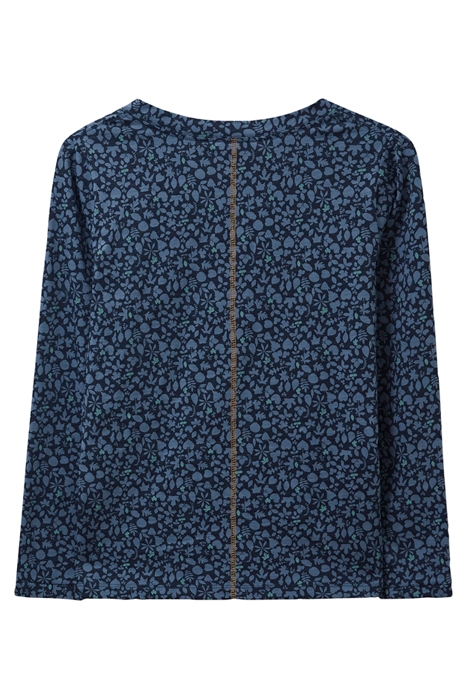 LONG SLEEVE NELLY TEE NAVY MULTI 3