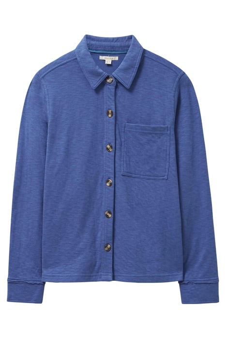 DOUBLE CLOTH JERSEY SHIRT MID BLUE 3