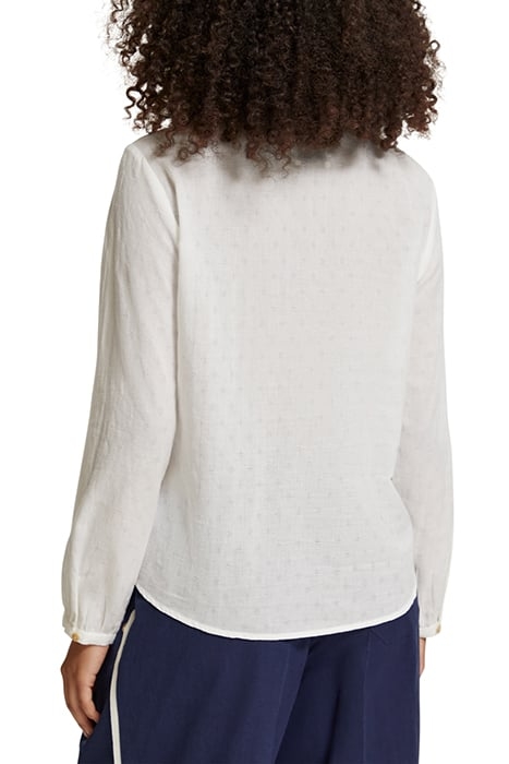 PIN TUCK BIB TOP WHITE 2