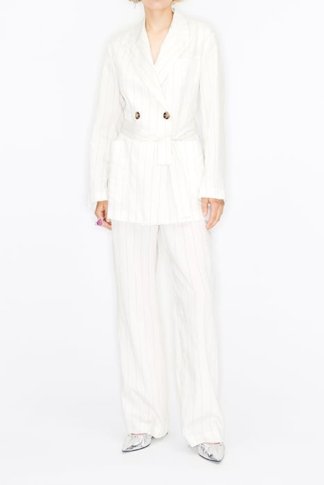 FLUID IVORY STRIPED BLAZER 1