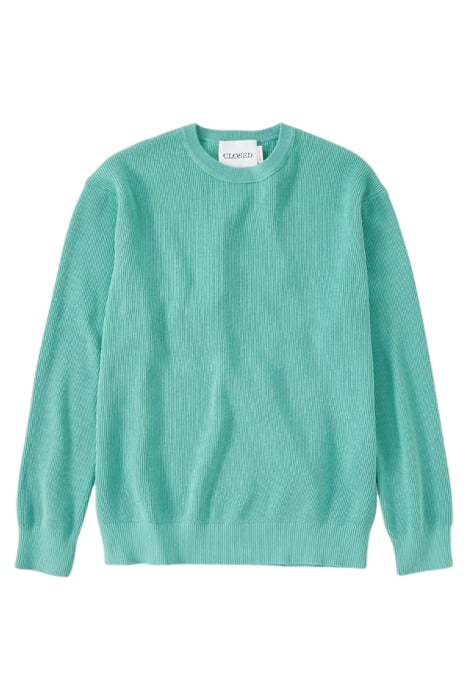 CREWNECK KNITS GLAZED GREEN 4