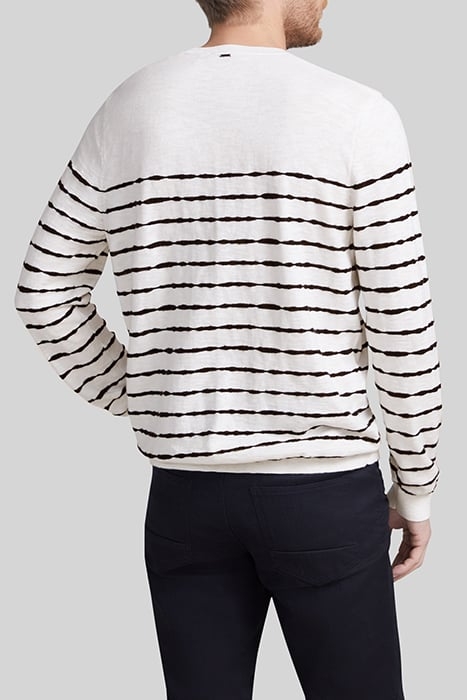 GESSO SWEATER WITH BLACK SAILOR STRIPES 2