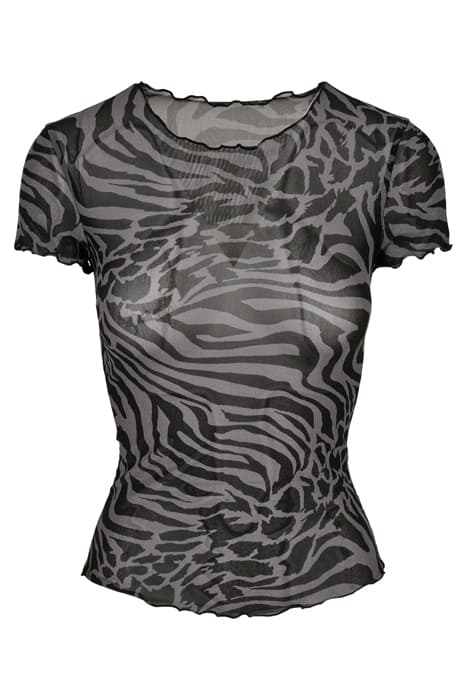 LADIES MESH TEE ASPHALT/BLACK by Urban Classics