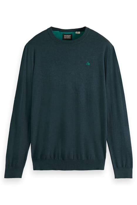 ESSENTIALS - ECOVERO VISCOSE-BLEND LOGO CREWNECK PULLOVER SP by Scotch & Soda