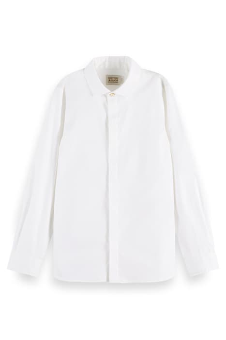 SLIM FIT- LONG SLEEVE DRESS SHIRT WHITE by Scotch & Soda