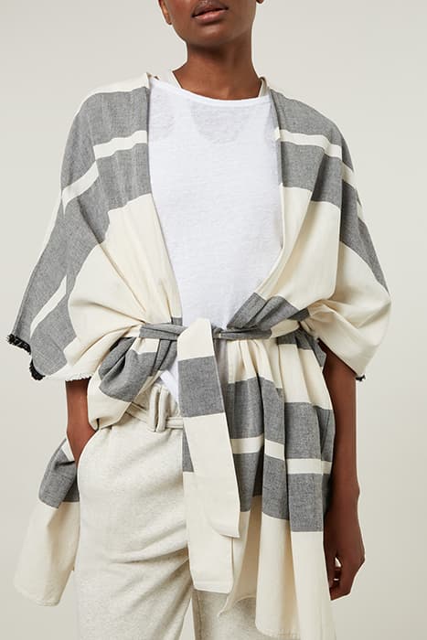 KIMONO BLOCK STRIPE DUST by 10DAYS