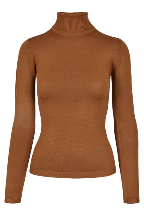 LADIES BASIC TURTLENECK SWEATER TOFFEE by Urban Classics