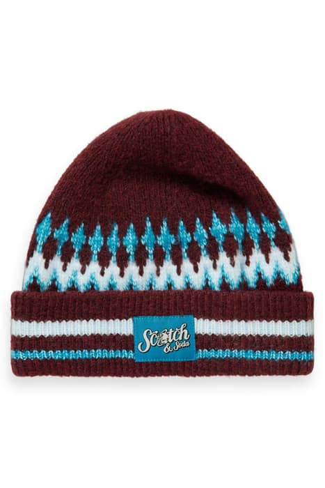 INTARSIA BEANIE COMBO C by Scotch & Soda