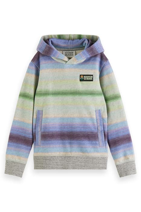 ALL-OVER PRINTED GRADIENT STRIPED HOODIE COMBO X by Scotch & Soda