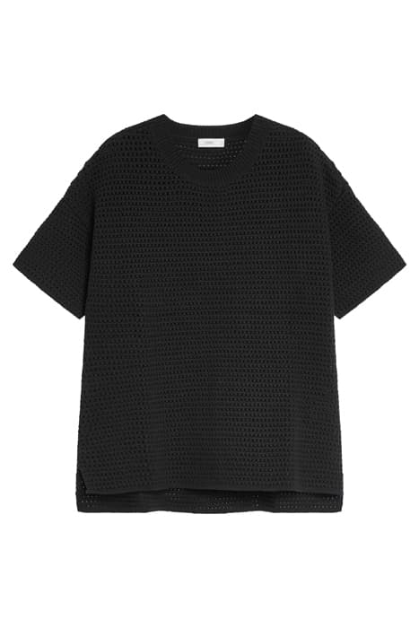 CLOSED WOMEN SHORT SLEEVE CREW KNITS BLACK BLACK by Closed