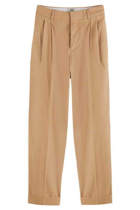 MILA - HIGH RISE TAPERED PLEATED CHINO SAND by Scotch & Soda