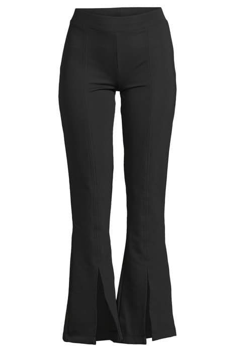 TROUSERS DIAGONAL JACQUARD BLACK by Summum Woman