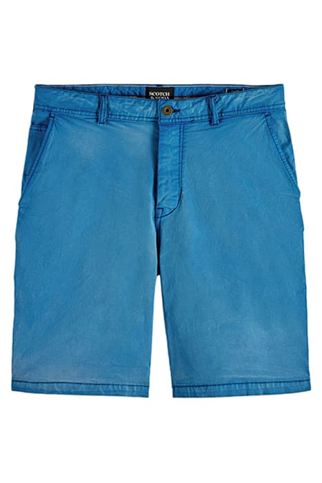 FAVE- WASHED TWILL SHORT RIVIERA BLUE MELANGE by Scotch & Soda