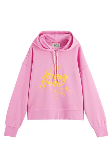 LOOSE FIT HOODIE ORCHID PINK by Scotch & Soda