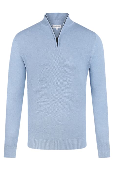 ZIP MOCK SWEATER LIGHT BLUE by McGregor