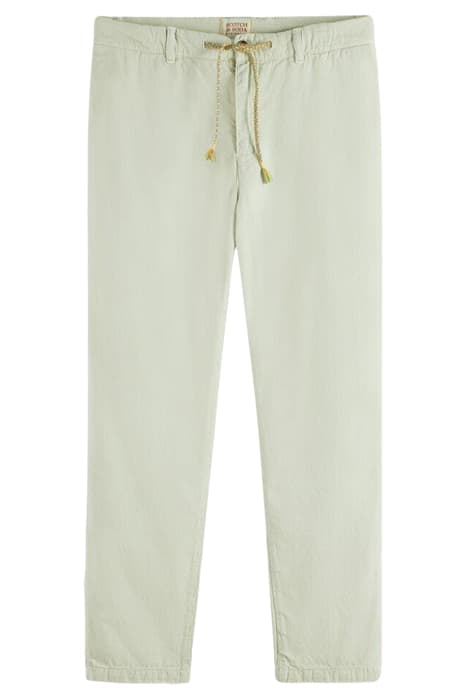 THE DRIFT- GARMENT-DYED COTTON LINEN JOGGER MINT by Scotch & Soda