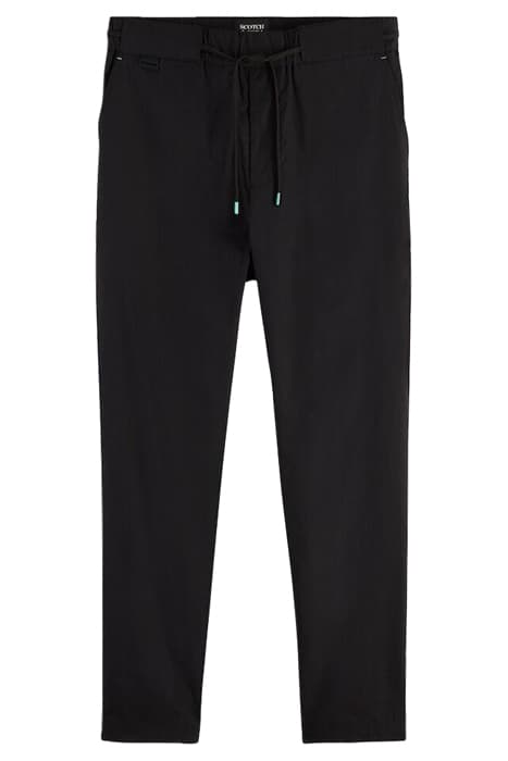 FAVE - REGULAR TAPERED-FIT LIGHTWEIGHT POPLIN JOGGER BLACK by Scotch & Soda