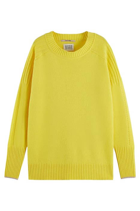 RELAXED-FIT CREWNECK PULLOVER POPCORN MELANGE by Scotch & Soda