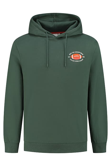 MEN COLLEGE SPORTS HOODIE CILANTRO GREEN by Shiwi