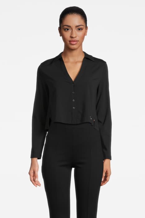 VISCOSE SHIRT CK BLACK by Calvin Klein