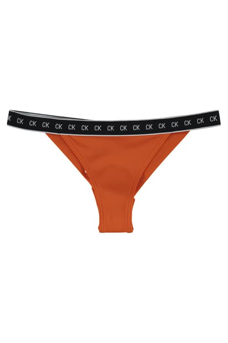 EO/ BRAZILIAN M TAPE VERMILLION ORANGE by Calvin Klein