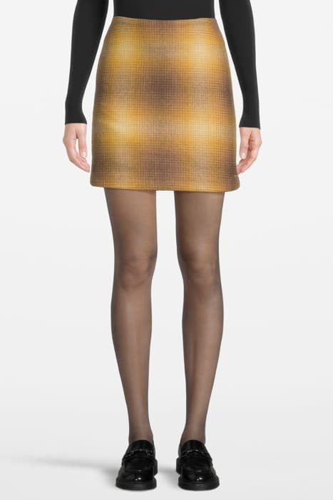 EO/ WOOL CHECK SKIRT by Tommy Hilfiger