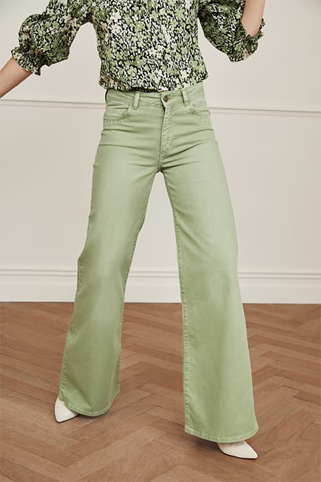 EVA WIDE LEG TROUSERS SASSY SAGE by Fabienne Chapot