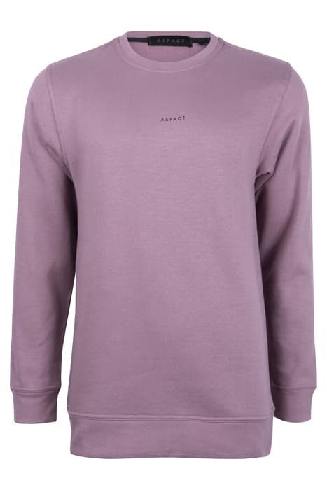 ASPACT BACK LOGO SWEATER ELDERBERRY by ASPACT