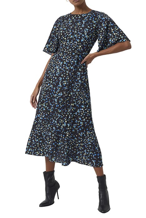 SHEA FERNA VERONA CREPE DRESS BLACK MULTI by French Connection