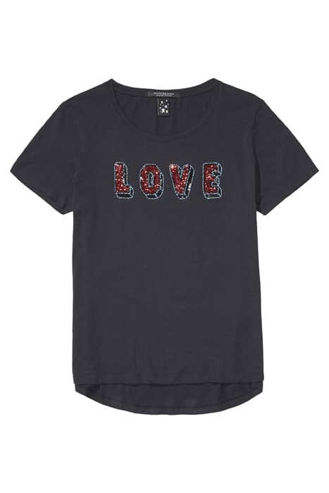 CREW NECK CLUBHOUSE TEE BLACK by Scotch & Soda