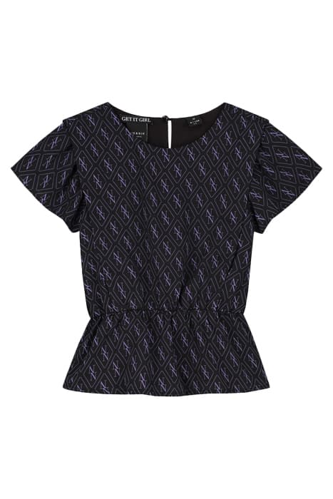 WINONA TOP BLACK/PURPLE by NIK & NIK