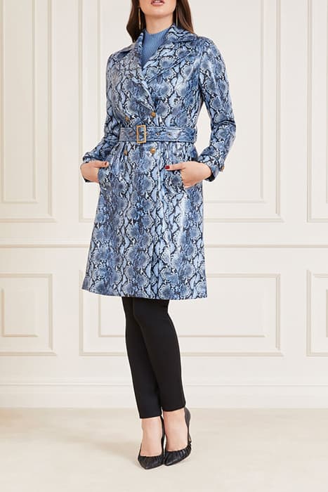 CHRISSIE TRENCH BLUE PYTHON by Marciano by Guess