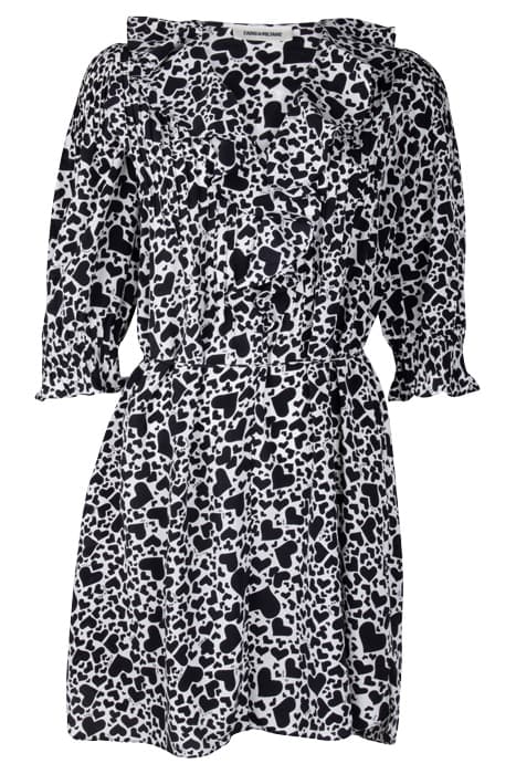 RONI PRINT COEUR ROBE COURTE VANILLE by ZADIG&VOLTAIRE