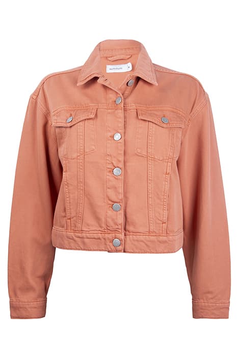 COLORED JACKET HEAVY COTTON TWILL WARM APRICOT by Summum Woman