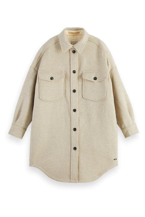 LONG OVERSIZED SHIRT JACKET COMBO T by Scotch & Soda