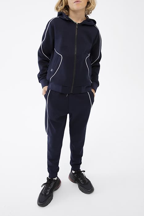 BOYS’ NAVY JOGGERS WITH WHITE PIPING by IKKS