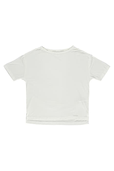 S/S WIDE NECK WHITE by Calvin Klein