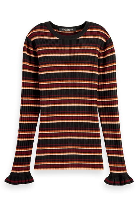 RIB STRIPED PULLOVER BLACK SKY by Scotch & Soda