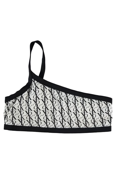 BRALETTE ONE SHOULDE MONOGRAM WHITE by Calvin Klein