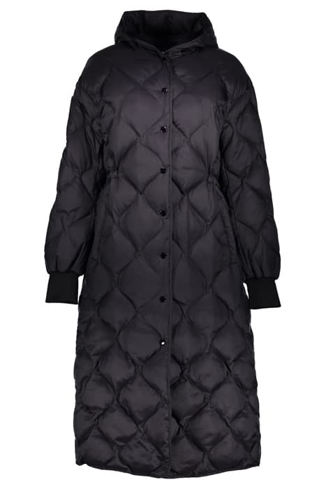 JACKET QUILTED LONG BLACK by Geisha