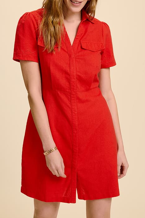 REEF - CHERRY DRESS IN COTTON LINEN by ONE STEP