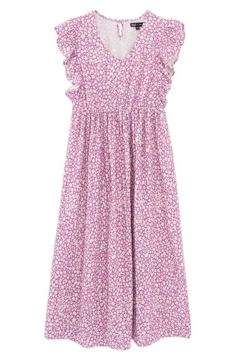 GIRLS’ VIOLET ECOVERO® LONG DRESS WITH DAISY PRINT by IKKS