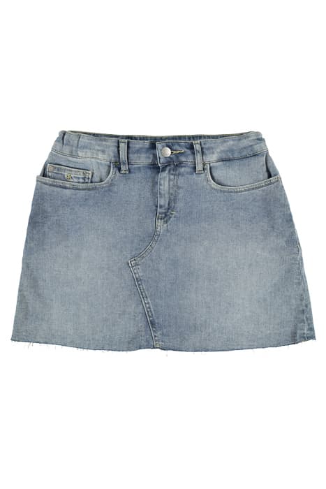 ALINE SKIRT MID BLUE DENIM WASH BLUE by Calvin Klein