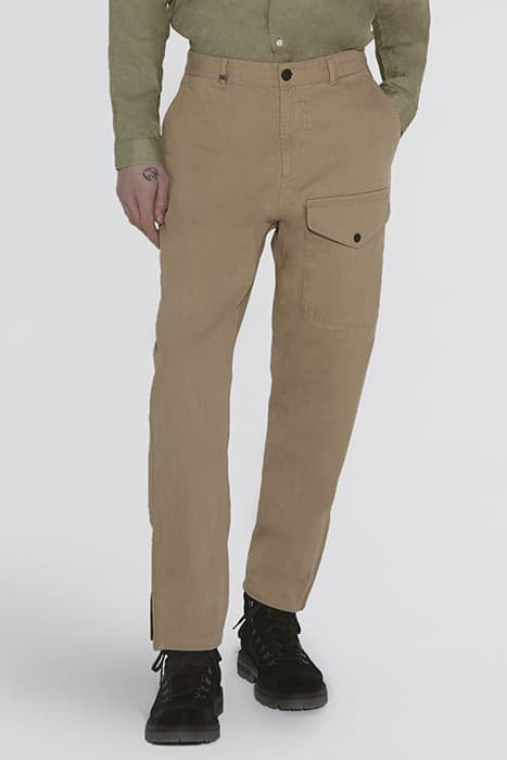 BEIGE CHEVRON SLIM CHINOS by IKKS