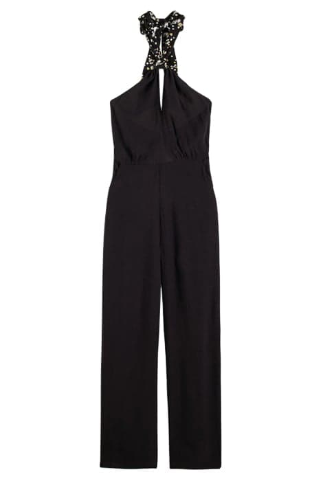 CONTRAST BOW JUMPSUIT BLACK by Scotch & Soda