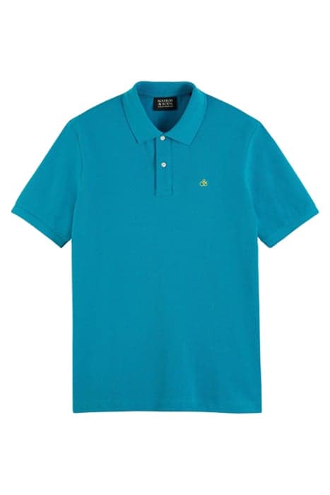 CLASSIC ORGANIC PIQUE POLO TURQUOISE by Scotch & Soda