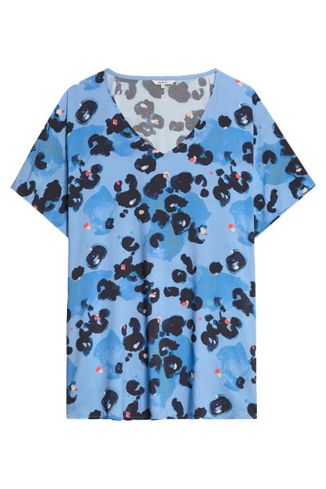 TOP MET ANIMALPRINT BLISSFUL BLUE by Sandwich