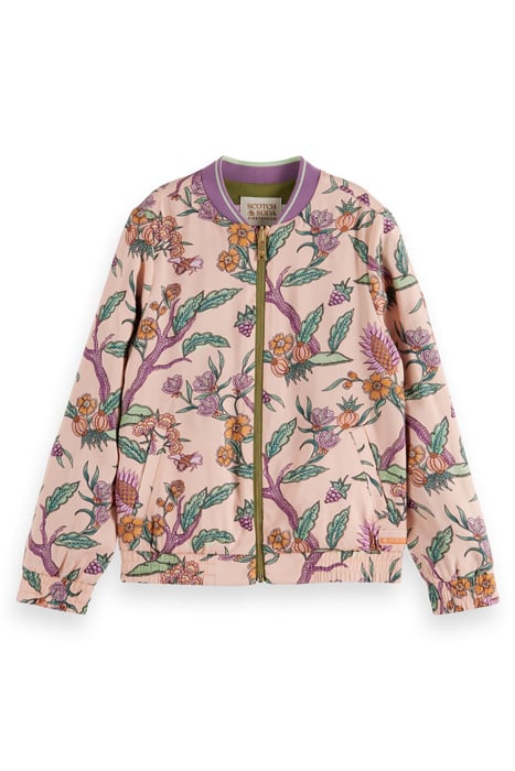 ALL-OVER PRINTED REVERSIBLE BOMBER FLOWER GARDEN by Scotch & Soda